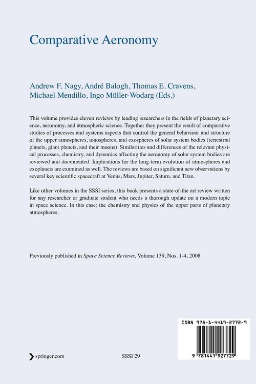 Produktbild: Comparative Aeronomy