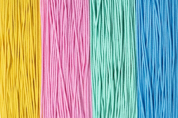 Produktbild: FOLIA&reg; Gummischn&uuml;re, pastell