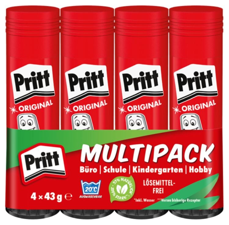 Produktbild: Pritt Klebestift 4 43 g, Multipack