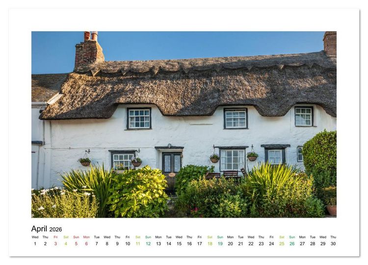Produktbild: Charming Country Houses (High Quality Premium Wall Calendar 2026 DIN A2 landscape),CALVENDO 12 Month Wall Calendar