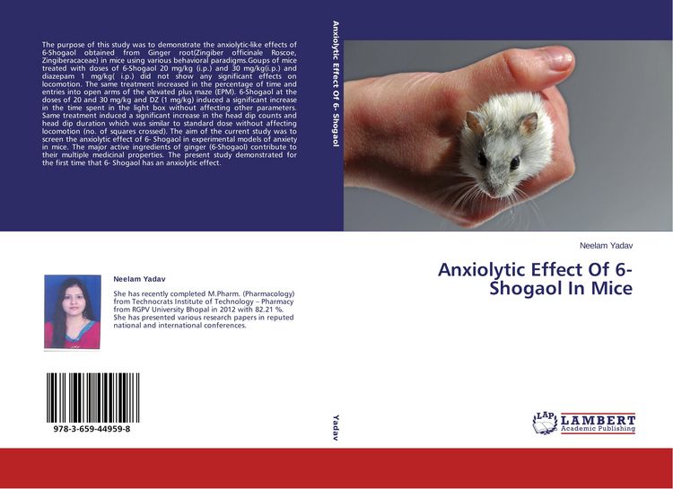 Produktbild: Anxiolytic Effect Of 6-Shogaol In Mice