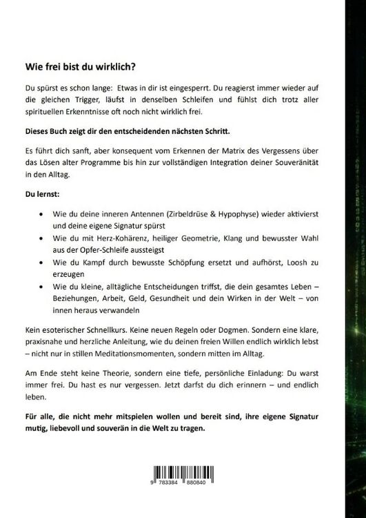 Produktbild: Deine Signatur: Raus aus der Matrix des Vergessens