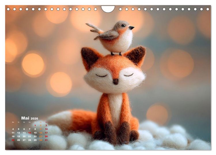 Produktbild: Tierisch flauschige Abenteuerreise (Wandkalender 2026 DIN A4 quer), CALVENDO Monatskalender
