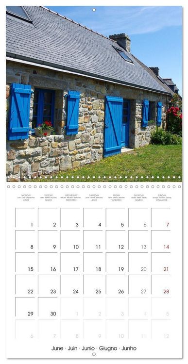 Produktbild: Le village de Rostudel (Calendrier mural carr&eacute; 2026 30x30 cm) Calendrier double avec une page pour vos prises de notes