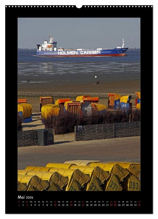 Produktbild: Cuxhaven (Wandkalender 2026 DIN A2 hoch), CALVENDO Monatskalender