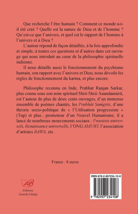 Produktbild: La Philosophie de l Ananda Marga, une recapitulation, volume 1