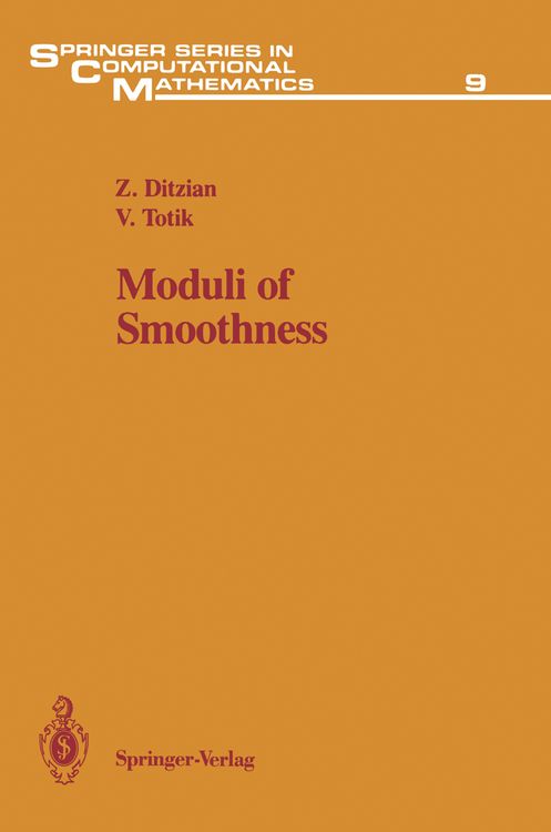 Produktbild: Moduli of Smoothness
