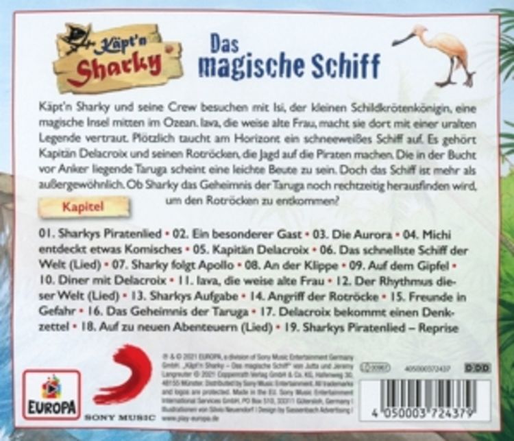Produktbild: CD H&ouml;rspiel: K&auml;pt'n Sharky - Das magische Schiff