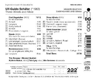 Produktbild: Sch&auml;fer: Three Winds/F&uuml;nf Bagatellen/Reminiszenzen