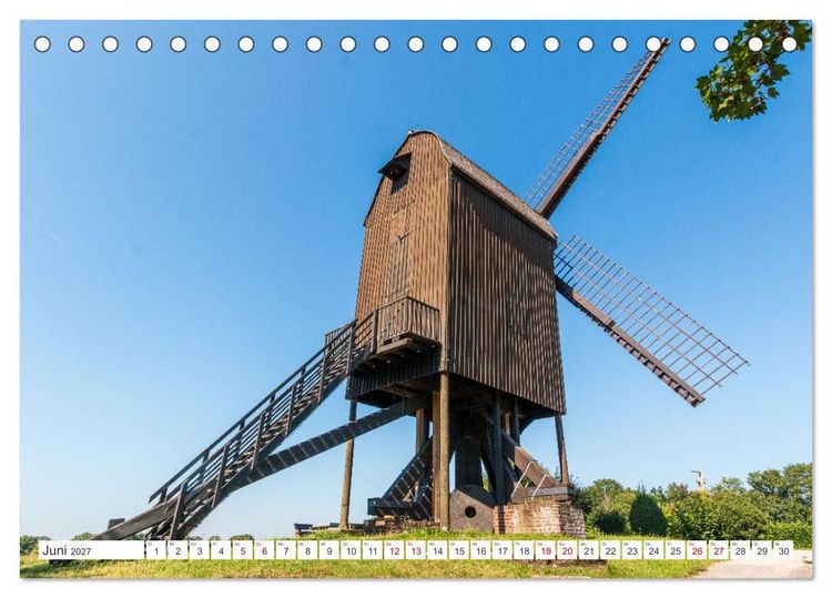 Produktbild: Besondere Windm&uuml;hlen am Niederrhein (Tischkalender 2027 DIN A5 quer), CALVENDO Monatskalender