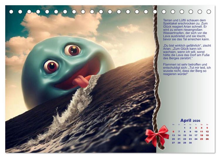 Produktbild: Missgeschick und Gl&uuml;ck (Tischkalender 2026 DIN A5 quer), CALVENDO Monatskalender