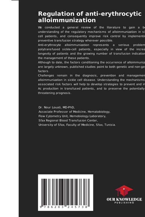 Produktbild: Regulation of anti-erythrocytic alloimmunization