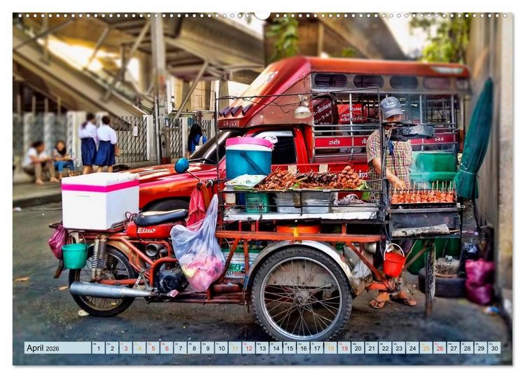 Produktbild: Bangkok - K&ouml;nigreich Thailand (hochwertiger Premium Wandkalender 2026 DIN A2 quer), Kunstdruck in Hochglanz