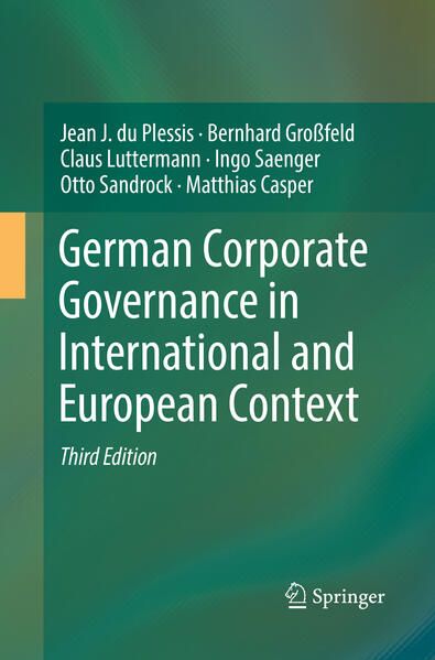 Produktbild: German Corporate Governance in International and European Context