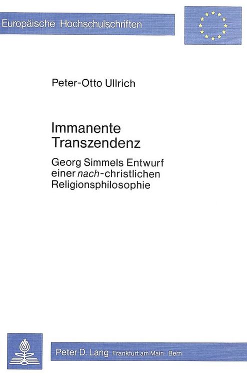 Produktbild: Immanente Transzendenz
