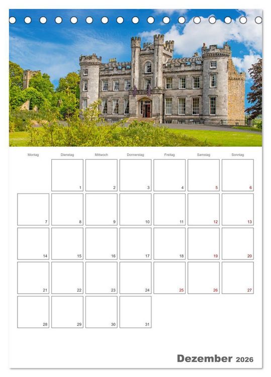 Produktbild: Schottland Impressionen - Schl&ouml;sser und Whisky (Tischkalender 2026 DIN A5 hoch), CALVENDO Monatskalender