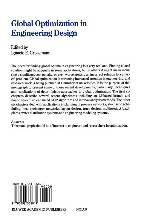 Produktbild: Global Optimization in Engineering Design
