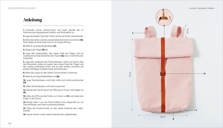Produktbild: Kleine kreative Auszeit: Coole Taschen n&auml;hen