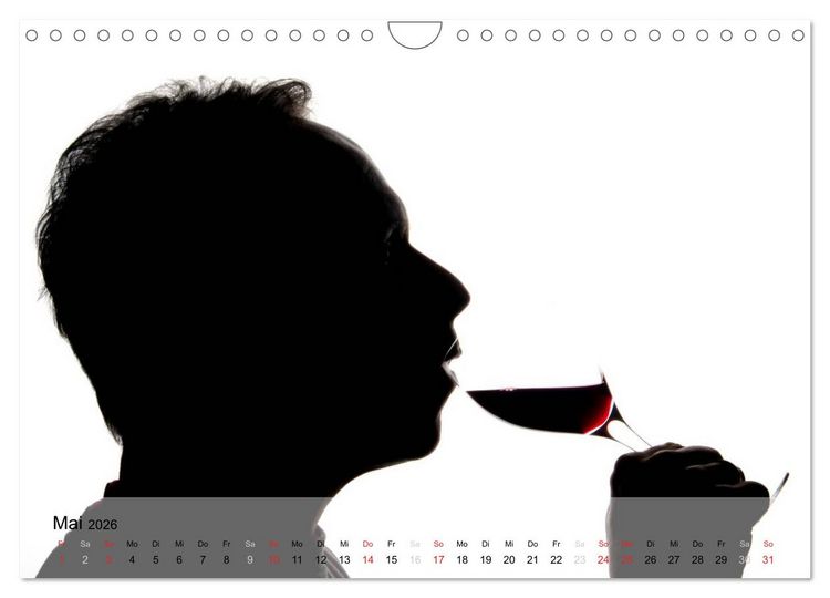 Produktbild: Wein schmeckt fein (Wandkalender 2026 DIN A4 quer), CALVENDO Monatskalender