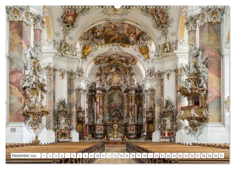 Produktbild: Faszination Kloster (Wandkalender 2026 DIN A2 quer), CALVENDO Monatskalender