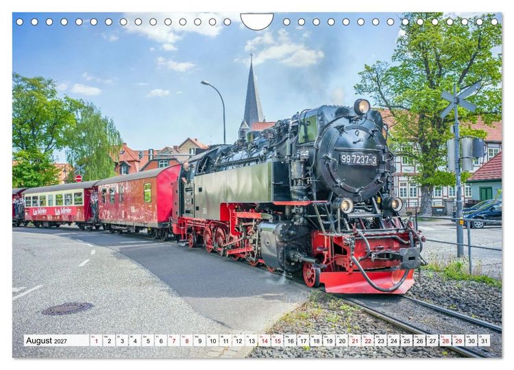 Produktbild: Dampflokomotiven im Harz - Eine Reise in die goldene &Auml;ra der Eisenbahn (Wandkalender 2027 DIN A4 quer), CALVENDO Monatskalender