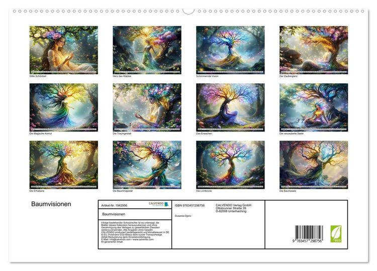 Produktbild: Baumvisionen (hochwertiger Premium Wandkalender 2026 DIN A2 quer), Kunstdruck in Hochglanz