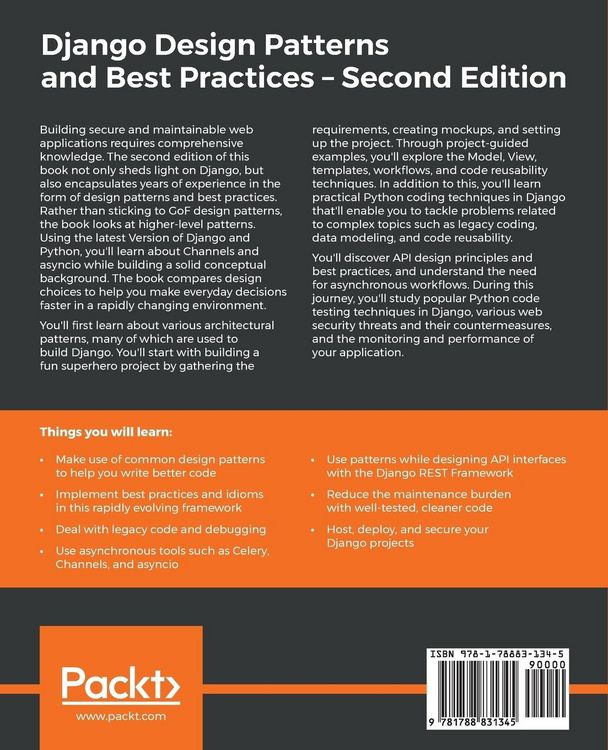 Produktbild: Django Design Patterns and Best Practices - Second Edition