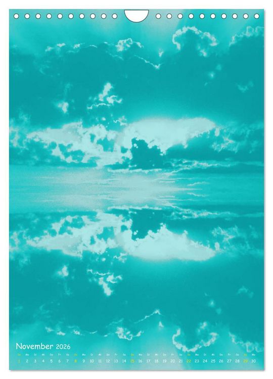 Produktbild: Aquarelle am Himmel (Wandkalender 2026 DIN A4 hoch), CALVENDO Monatskalender