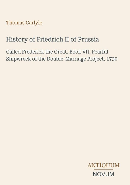 Produktbild: History of Friedrich II of Prussia
