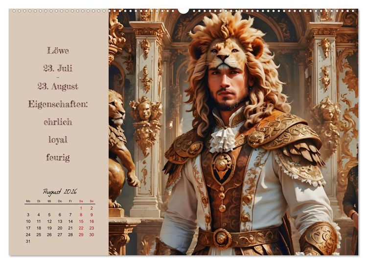 Produktbild: Stellarische M&auml;nnlichkeit (Wandkalender 2026 DIN A2 quer), CALVENDO Monatskalender