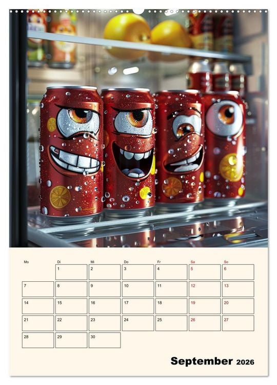 Produktbild: Nachts im K&uuml;hlschrank (Wandkalender 2026 DIN A2 hoch), CALVENDO Monatskalender