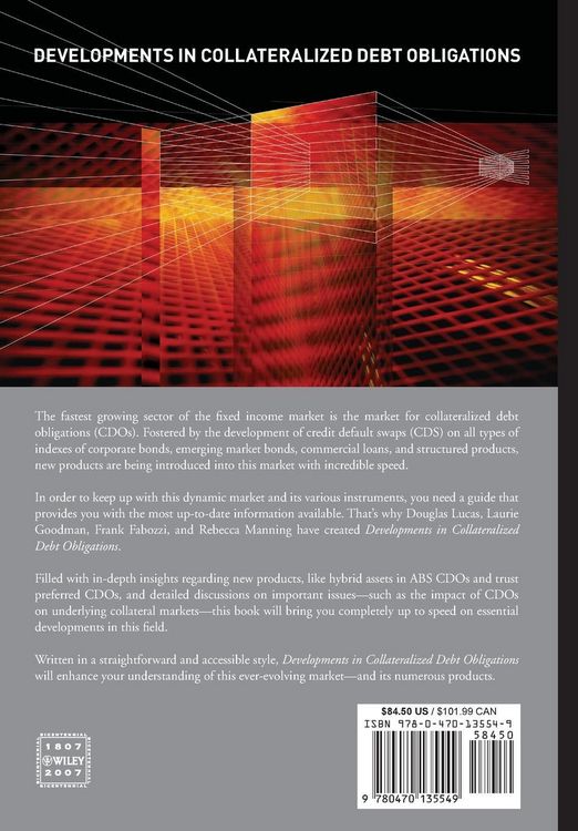 Produktbild: Developments in Collateralized Debt Obligations