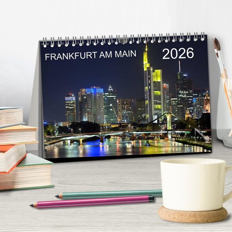 Produktbild: Frankfurt am Main (Tischkalender 2026 DIN A5 quer), CALVENDO Monatskalender
