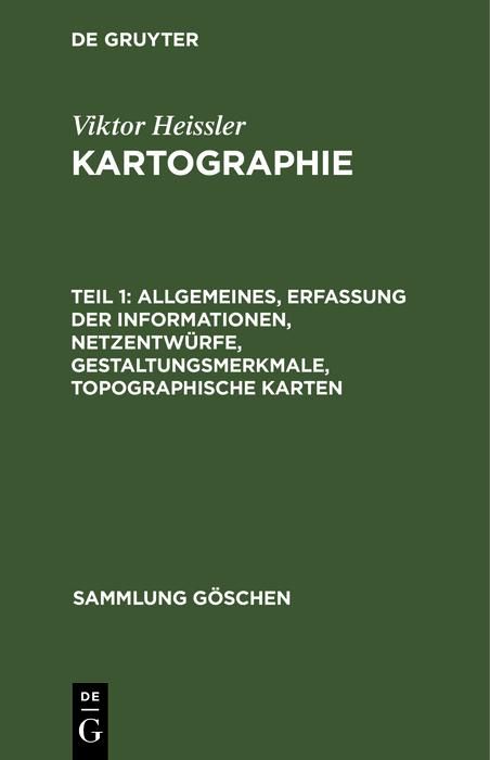 Produktbild: Allgemeines, Erfassung der Informationen, Netzentw&uuml;rfe, Gestaltungsmerkmale, topographische Karten
