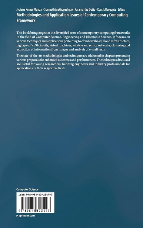 Produktbild: Methodologies and Application Issues of Contemporary Computing Framework