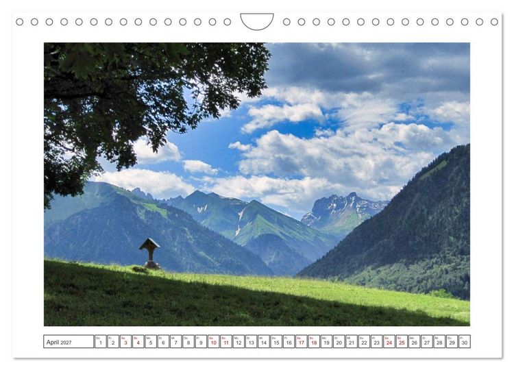 Produktbild: Oberstdorf zu allen Jahreszeiten (Wandkalender 2027 DIN A4 quer), CALVENDO Monatskalender