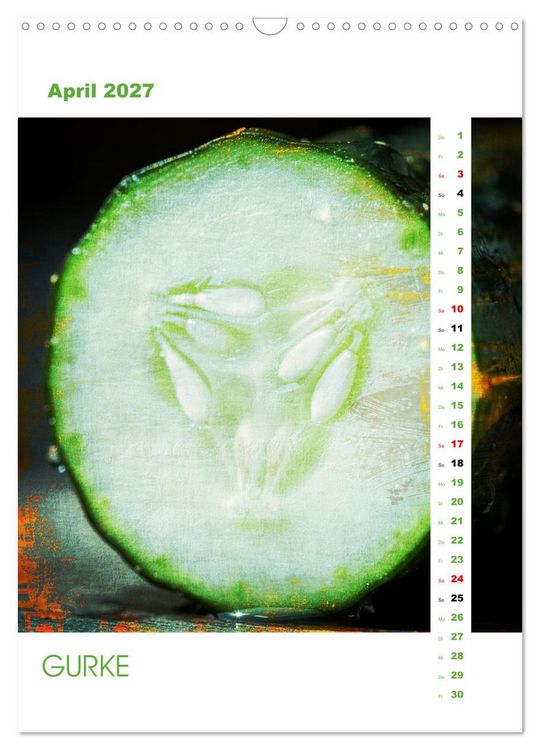 Produktbild: Strukturen des Geschmacks &ndash; Kulinarische Makrowelten (Wandkalender 2027 DIN A3 hoch), CALVENDO Monatskalender
