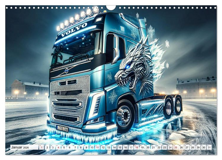 Produktbild: Faszination Truck: KI-Designs von Lack und Leistung (Wandkalender 2026 DIN A3 quer), CALVENDO Monatskalender