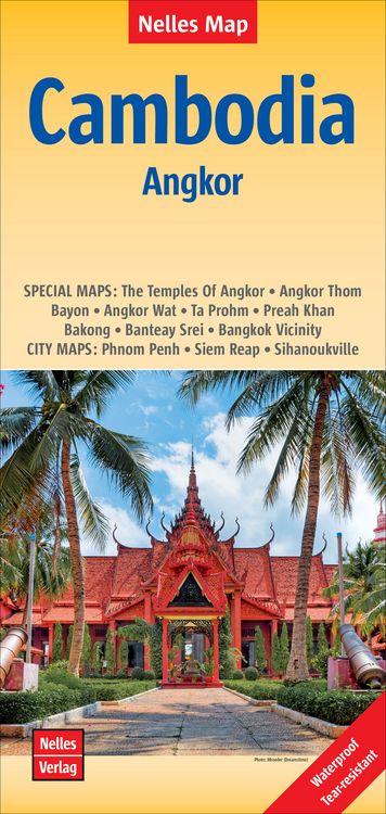 Produktbild: Nelles Map Landkarte Cambodia - Angkor ; Kambodscha - Angkor ; Cambodge - Angkor ; Camboya - Angkor 1:1,5 Mio.