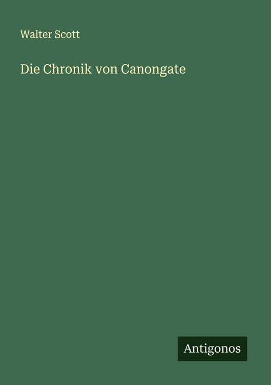 Produktbild: Die Chronik von Canongate