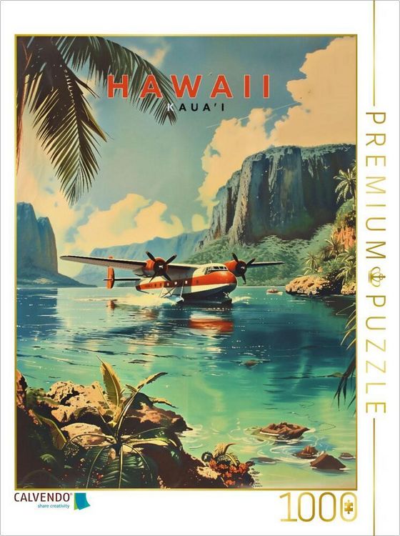 Produktbild: CALVENDO Puzzle Kaua'i Insel | 1000 Teile Lege-Gr&ouml;&szlig;e 64x48cm Foto-Puzzle f&uuml;r gl&uuml;ckliche Stunden