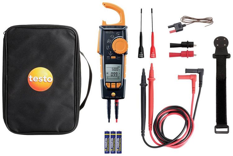 Produktbild: Testo 770-3 Stromzange digital CAT III 1000 V, CAT IV 600V Anzeige (Counts): 6000