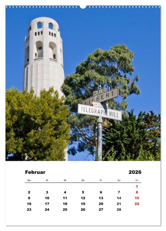 Produktbild: SAN FRANCISCO im Sommer (hochwertiger Premium Wandkalender 2026 DIN A2 hoch), Kunstdruck in Hochglanz