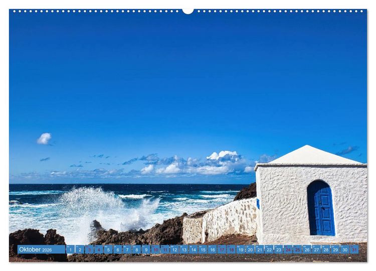Produktbild: Idyllische Vulkaninsel Lanzarote (hochwertiger Premium Wandkalender 2026 DIN A2 quer), Kunstdruck in Hochglanz