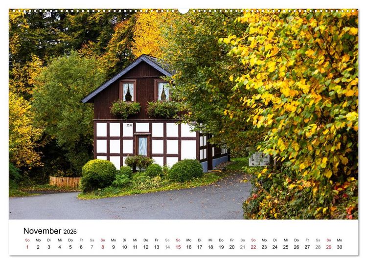 Produktbild: Westfeld-Ohlenbach - Wir feiern 50 Jahre Bundesgolddorf (hochwertiger Premium Wandkalender 2026 DIN A2 quer), Kunstdruck in Hochglanz