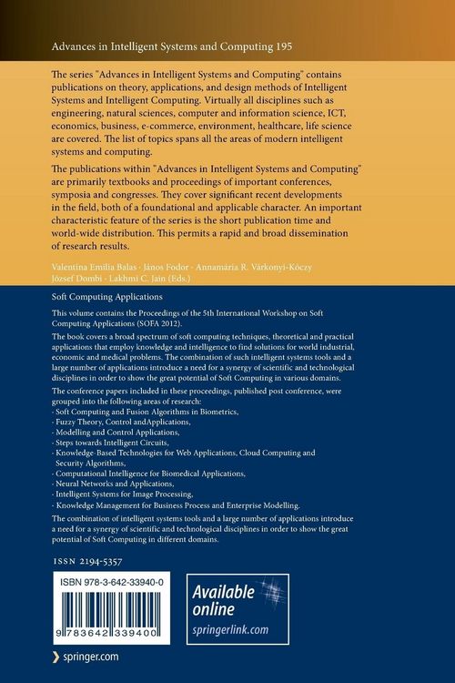 Produktbild: Soft Computing Applications