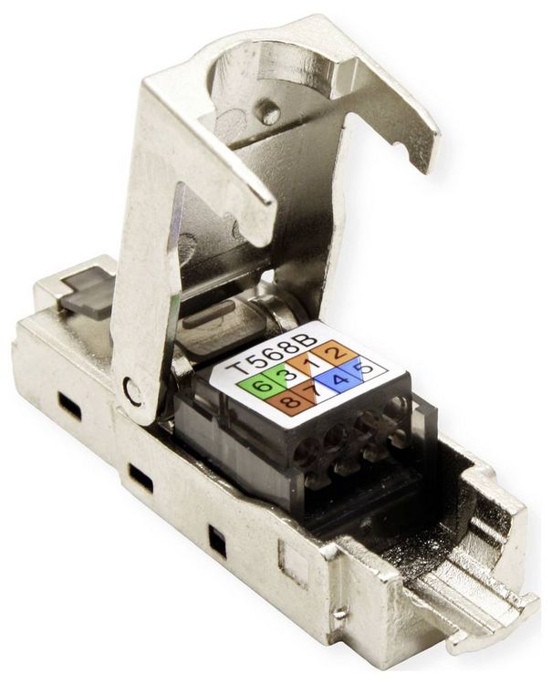 Produktbild: Value 26.99.0373 VALUE feldkonfektionierbarer RJ-45 Stecker Kat.6A (Class EA), STP 26.99.0373 Silber 1 St.