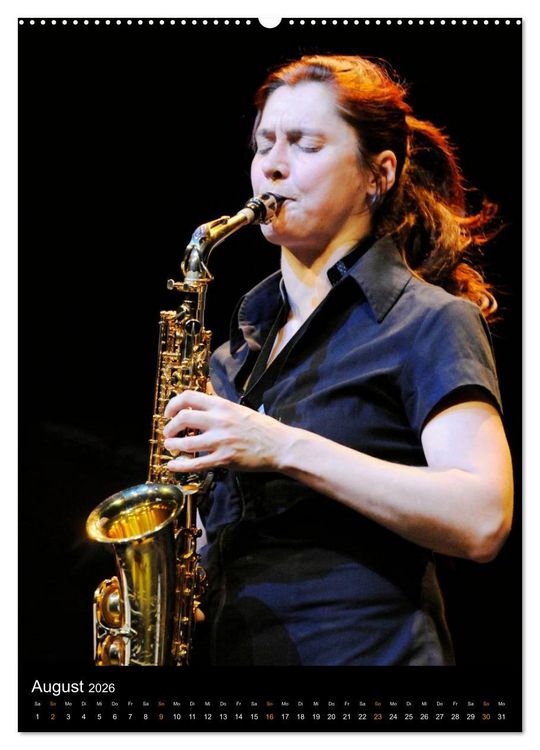 Produktbild: Jazz Saxophonisten 2026 (Wandkalender 2026 DIN A2 hoch), CALVENDO Monatskalender