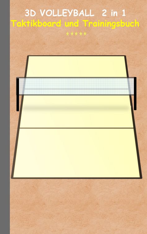 Produktbild: 3D Volleyball 2 in 1 Taktikboard und Trainingsbuch