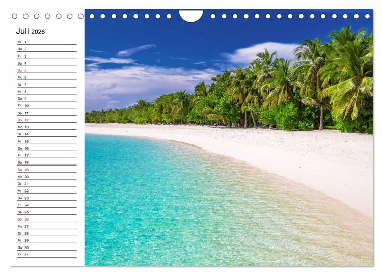 Produktbild: S&uuml;dsee-Inseln. Von Fidschi bis Bora Bora (Wandkalender 2026 DIN A4 quer), CALVENDO Monatskalender